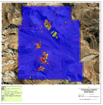 Windfall Geotek Cards AI Provides High Probability Gold Targets to Orvana Minerals Corp on its Taguas Project in Argentina