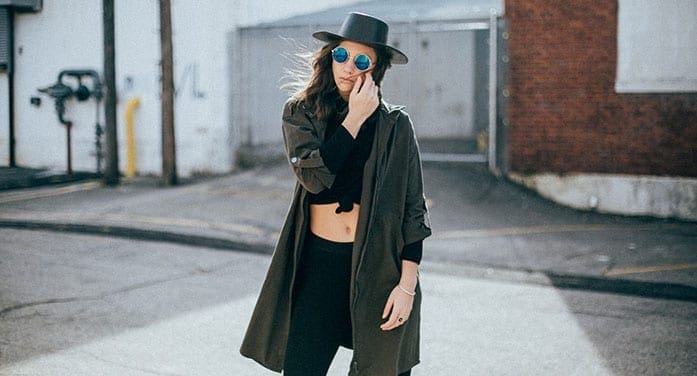 fashion model design hat sunglasses Grad turns her passion for fashion into her dream career