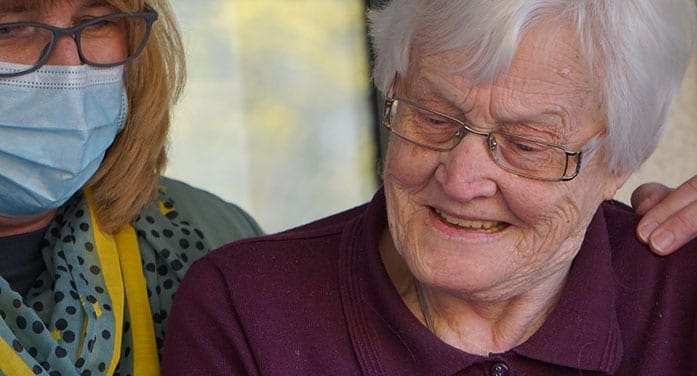caregiver nurse elderly old woman senior ageism, discrimination