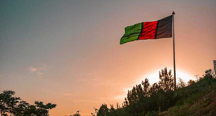 afghanistan flag Student aspires to take principles of ethical leadership back to Afghanistan